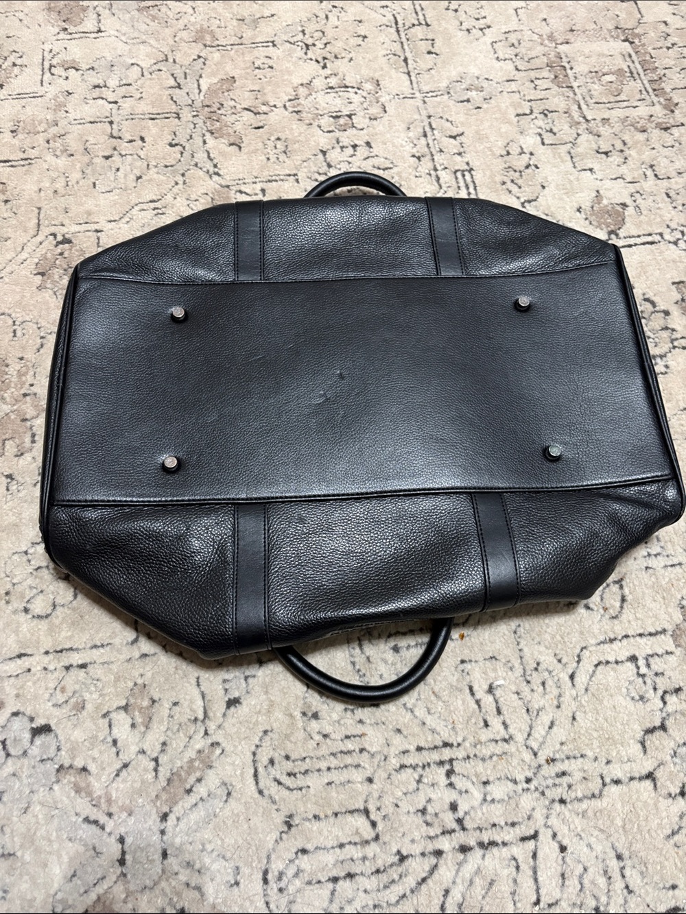 Bostanten Leather Men's Duffle Bag - Picture 3 of 7